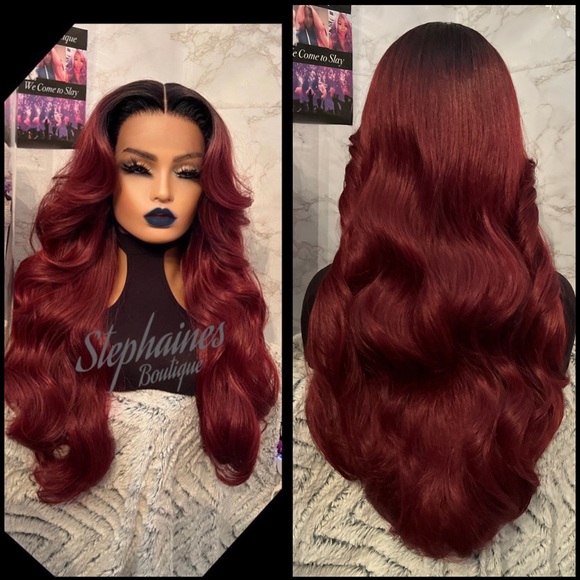 Human Hair Blended lace front wig